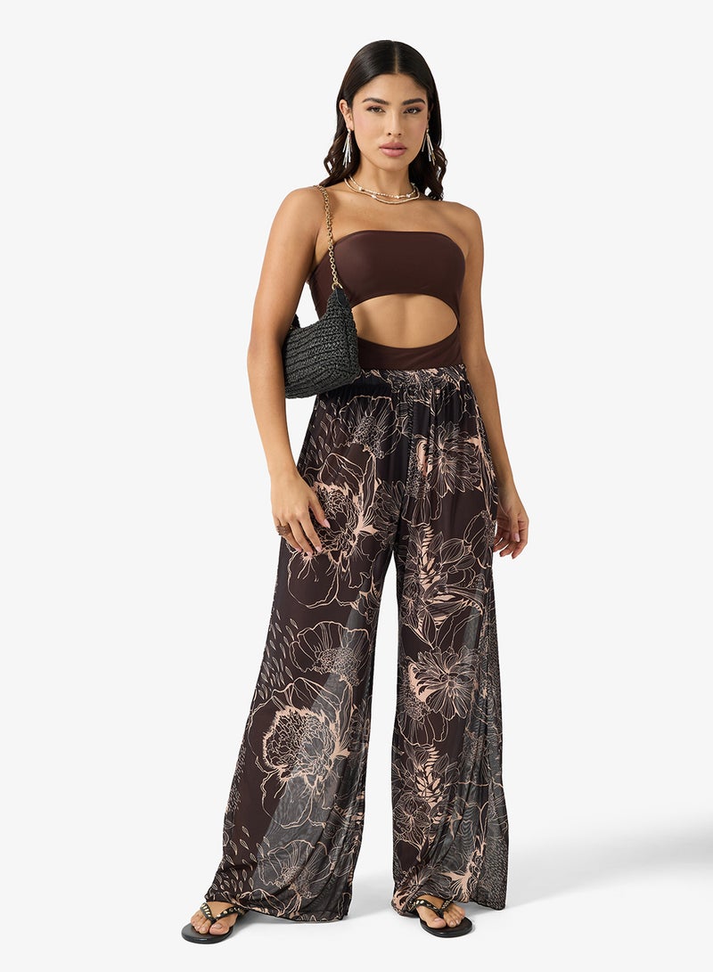 ELLA Printed Sheer Beach Pant - Image 2
